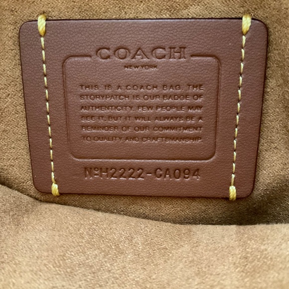 Coach Willow Saddle Crossbody Shoulder Bag Black Pebble Leather 2 Straps NEW - Picture 7 of 16